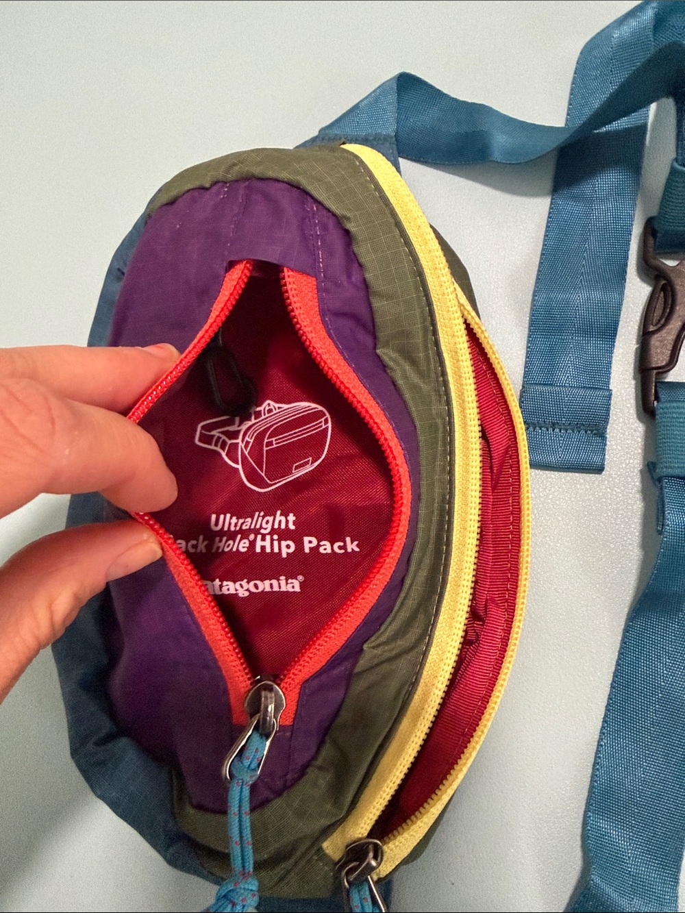Patagonia Ultralight 1L Colorblock Waist Pack Excellent Condition Retired - Picture 4 of 9